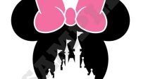 Minnie Mouse Head With Castle SVG Minnie Mouse Head With Castle SVG: A Timeless Classic For Disney Fans