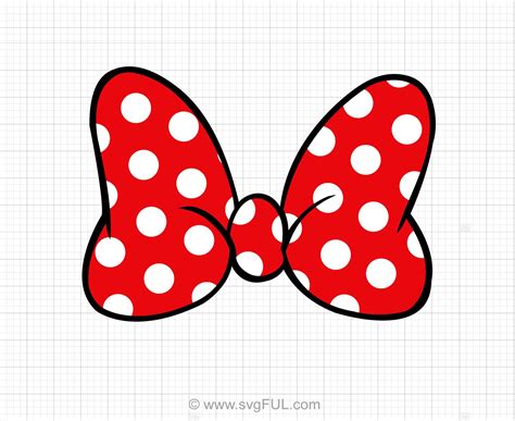 Minnie Mouse Polka Dot Bow SVG Minnie Mouse Polka Dot Bow SVG: A Timeless Symbol Of Disney Magic