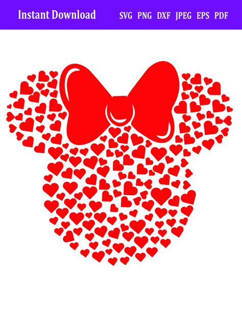 Minnie Mouse Heart SVG Minnie Mouse Heart SVG: A Timeless Symbol Of Love And Joy