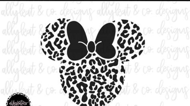 Minnie Mouse Leopard SVG Minnie Mouse Leopard SVG: Unleash The Feline Fashionista