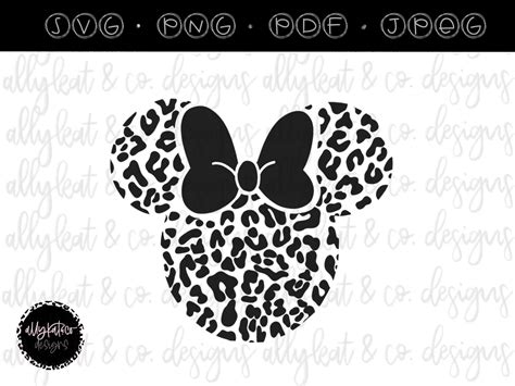 Minnie Mouse Leopard SVG Minnie Mouse Leopard SVG: Unleash The Feline Fashionista