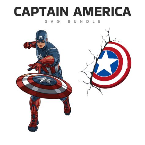 Captain America SVG Free Captain America SVG Free: Unleash The Symbol Of Patriotism And Heroism