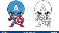 Baby Captain America SVG Baby Captain America SVG: A Symbol Of Patriotism And Cutness