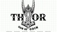 Thor Shirt SVG Thor Shirt SVG: Unleash The Thunderous Power Of The Norse God