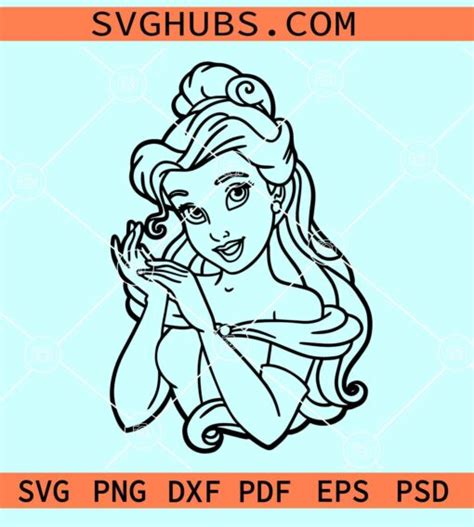 Princess Belle SVG Princess Belle SVG: A Timeless Symbol Of Enchantment And Grace