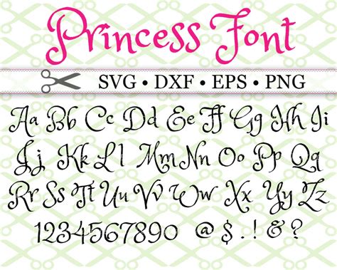 Princess Font SVG Princess Font SVG: A Guide To The Enchanting Typeface