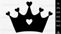 Princess Heart SVG Princess Heart SVG: A Guide To Enchanting Designs