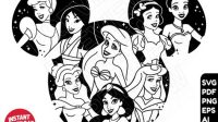 Disney Princess Head SVG Disney Princess Head SVG: A Journey Into Enchanting Digital Art