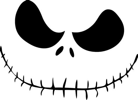 Jack Skellington SVG Face Free Jack Skellington SVG Face Free: Unleashing The Nightmare Before Christmas Spirit