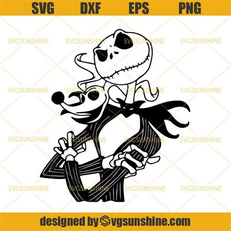 Jack Skellington And Zero SVG Jack Skellington And Zero SVG: Unleashing The Spooky Charm Of Halloween