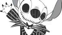 Stitch Dressed As Jack Skellington SVG Stitch Dressed As Jack Skellington SVG: A Spooky And Adorable Fusion