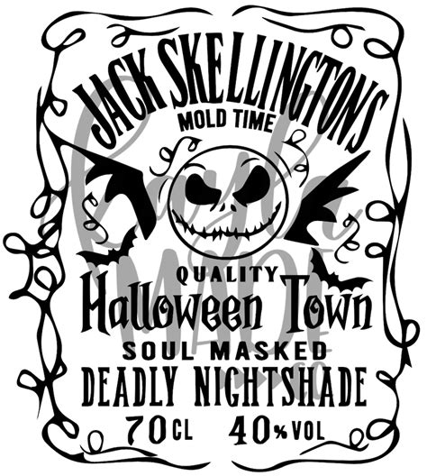 Jack Skellington Jack Daniels SVG Jack Skellington Jack Daniels SVG: Unleashing The Spooky Spirit Of Halloween