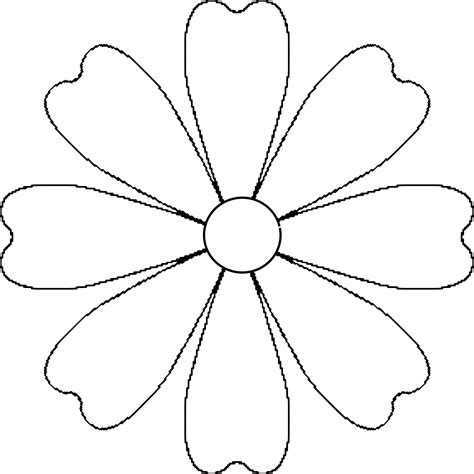 8 Petal Flower SVG