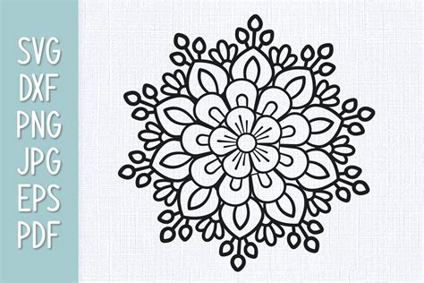 Free Flower Mandala SVG