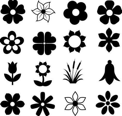 Flower Silhouette SVG Free