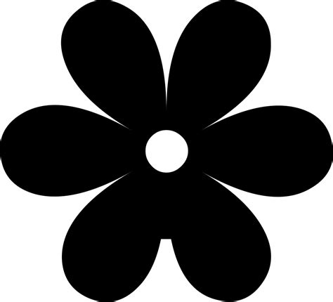 Silhouette Flower SVG