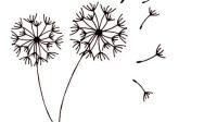 Blowing Dandelion SVG