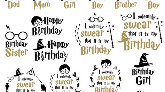 Harry Potter Birthday Shirt SVG Harry Potter Birthday Shirt SVG: A Magical Way To Celebrate Your Special Day