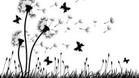 Dandelion Butterfly SVG