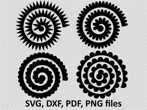 3d Rolled Flower SVG