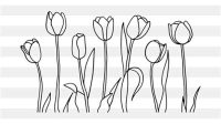 Tulip Flower SVG