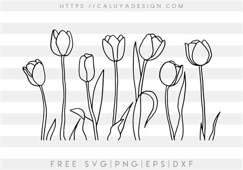 Tulip Flower SVG