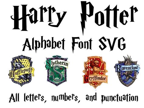 Harry Potter Font SVG Harry Potter Font SVG: A Comprehensive Guide For Designers And Fans