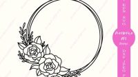 Circle Of Flowers SVG