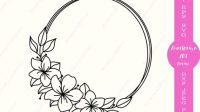 Flower Circle SVG