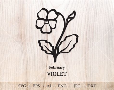 Violet Flower SVG