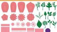 3d Flower Bouquet SVG