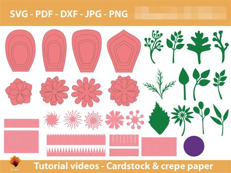 3d Flower Bouquet SVG