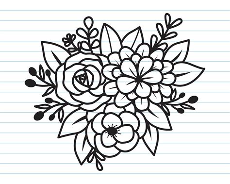 Bouquet Of Flowers SVG