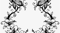 Free Butterfly And Flower SVG