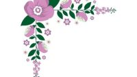 Floral Corner Border SVG