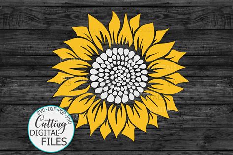 Cricut Sunflower Template Vinyl