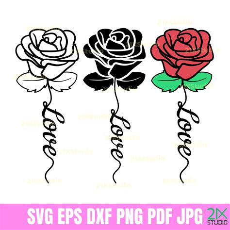 Free Rose SVG Files For Cricut