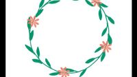 Floral Wreath Free SVG