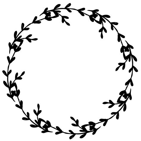 Floral Wreath SVG Free