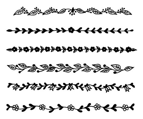 Floral Line SVG