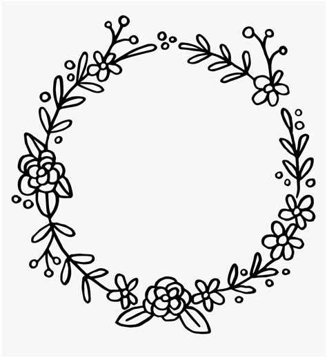 Flower Wreath Free SVG