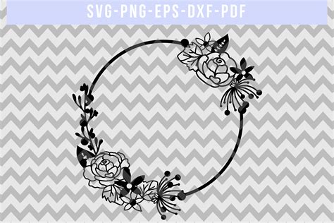 Free Floral Frame SVG