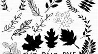 Floral Leaf SVG