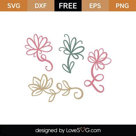 Free SVG Flower Images For Cricut