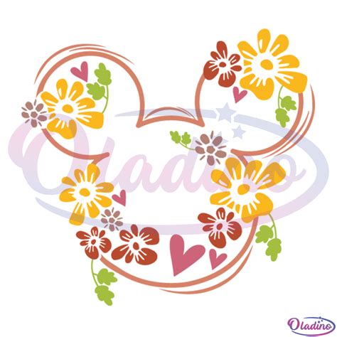 Mickey ‪‬flower SVG