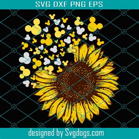 Mickey Sunflower SVG