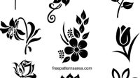 Floral Stencil SVG