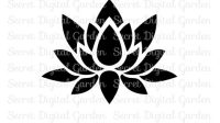 Cricut Lotus Flower