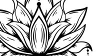 Lotus Flower SVG File