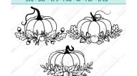 Floral Pumpkin SVG Free